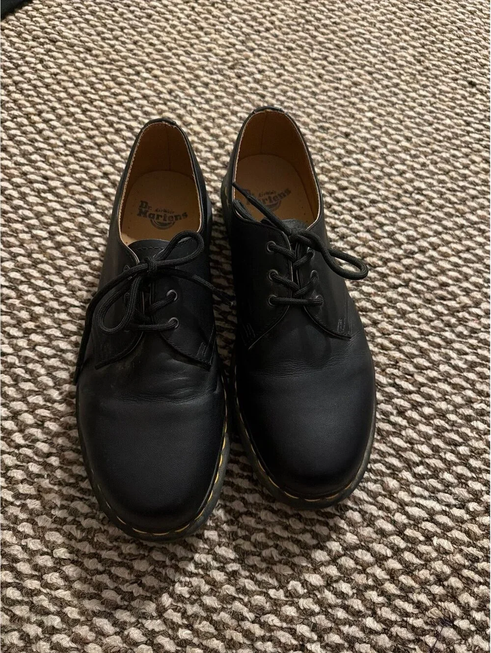 Dr Martens 3 Hole Leather Oxford Casual Shoes Mens 10